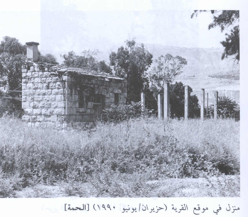 صورة لقرية الحمة - فلسطين: : إحدى بيوت القرية التي سلمت من التدمير. 1990